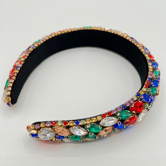 Beaded Hair Headband Muli Color - Picture 3 of 3